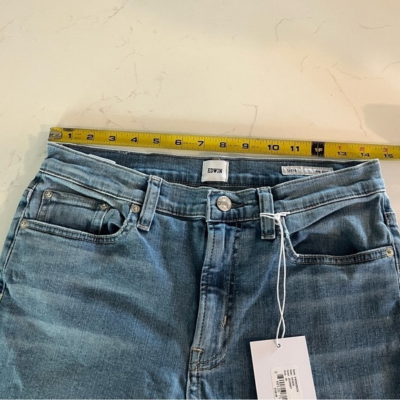 Anthropologie Edwin Cassia Mini Boot Cropped Jeans 28 - Picture 14 of 16